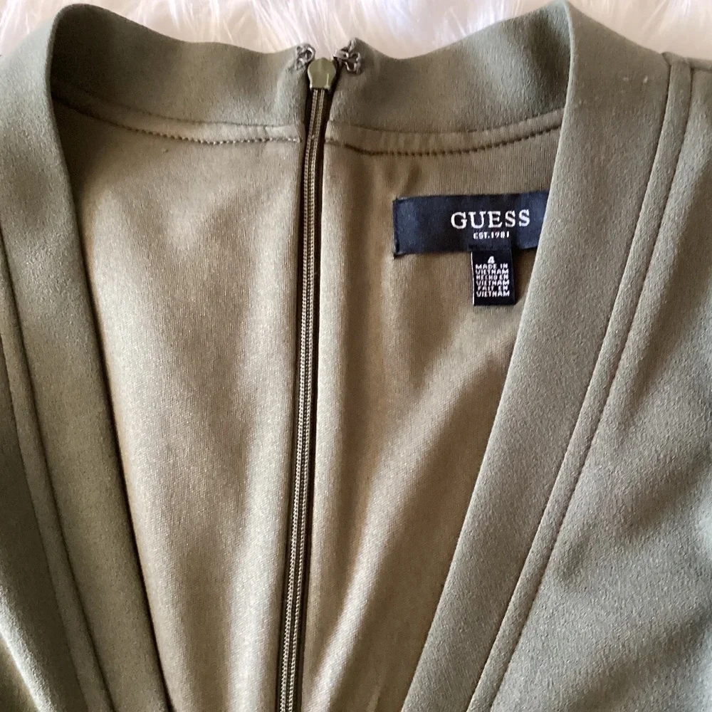 Guess Dress, Size 4, Color Olive Green - Picture 4 of 5